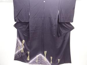 抽象模様刺繍一つ紋色留袖